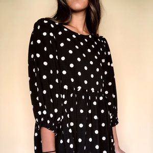 Polka dot mini dress